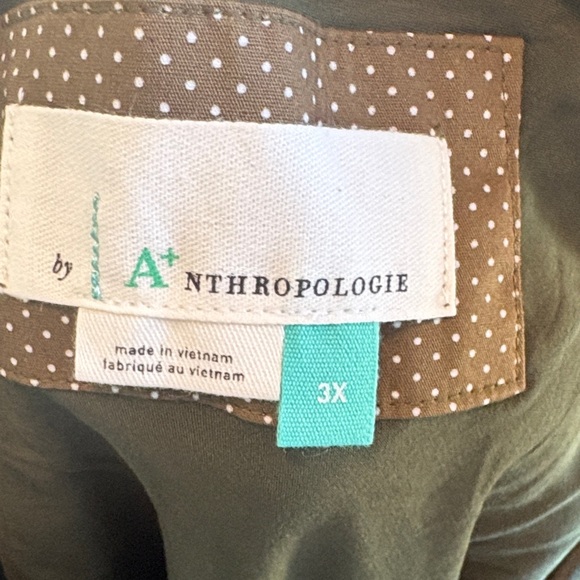 Anthropologie Olive Green Maxi Dress - Picture 2 of 3